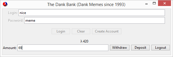 screenshot of the main window
